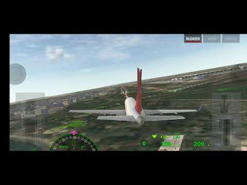 Airline commander - License test - Rudder Failure #airlinecommander #rortos #flightsimulator