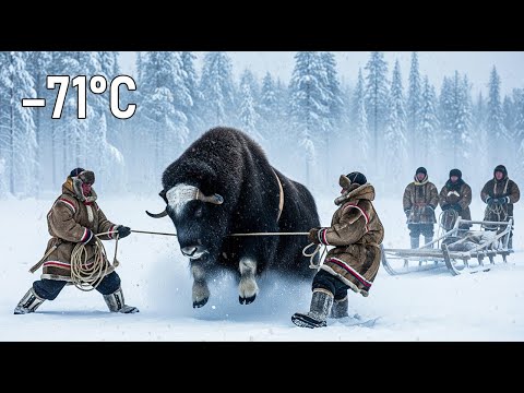 Größter Moschusochse aller Zeiten in Jakutien | Überleben bei −71 °C rettete hungerndes Dorf