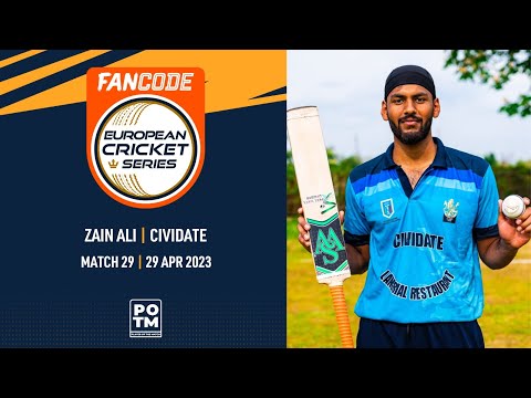 POTM: Z.Ali - FT vs CIV | Highlights | FanCode ECS Milan | 29 Apr 2023 | ECS23.266