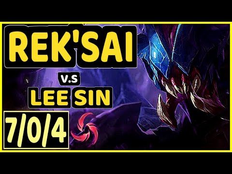 ONFLEEK (REK'SAI) vs LEE SIN - 7/0/4 KDA JUNGLE CHALLENGER GAMEPLAY - KR