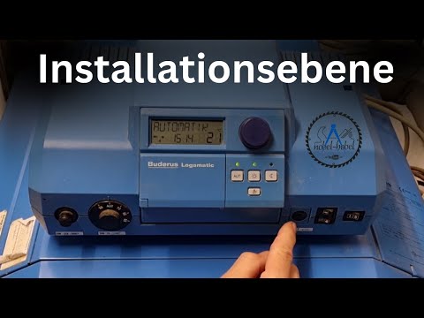 Heizung einstellen - Installationsebene - Buderus Logano - Ölbrenner Steuerung Bedienungsanleitung