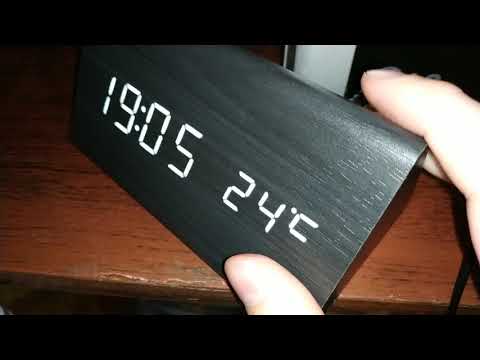 Дополнительная батарея в часах - Светодиодные Деревянные часы VST-861-3