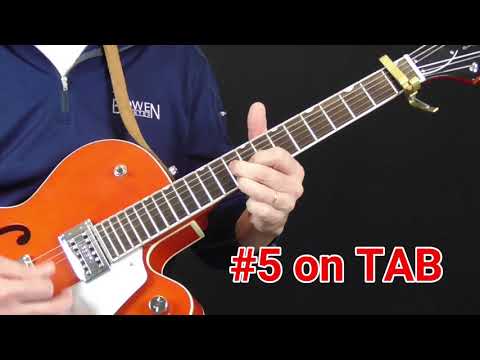 Eddie Taylor Guitar Lesson   Solo Fill Licks over A Shuffle