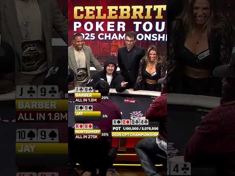 All in and at risk…. Who wins this hand? 👀 #celebritypoker #poker