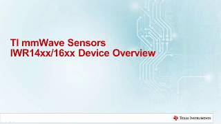 TI Industrial mmWave Sensors Device Overview - 2