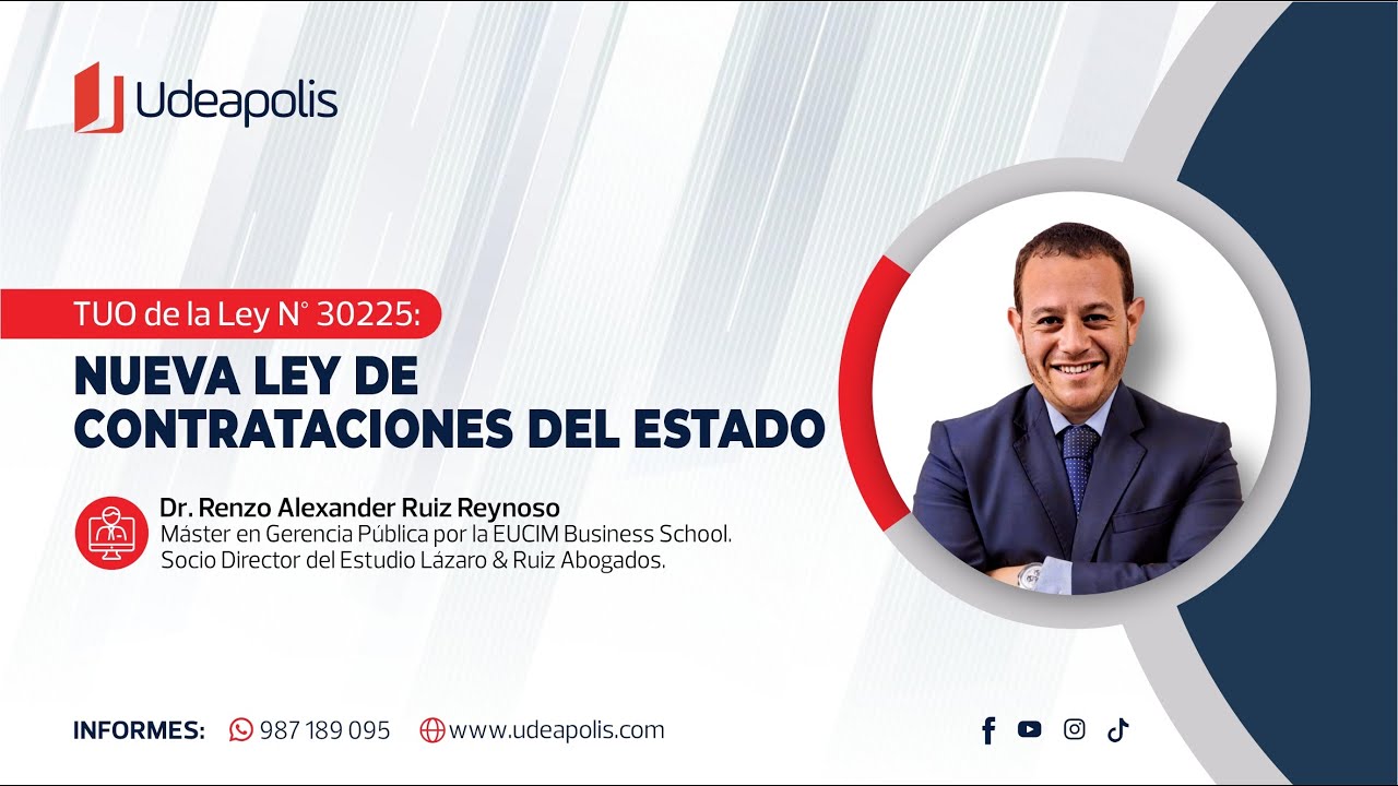 Nueva Ley de Contrataciones del Estado | Renzo Alexander Ruiz Reynoso