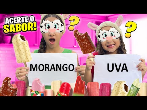 Guess the popsicle flavor blindfolded! *extreme challenge