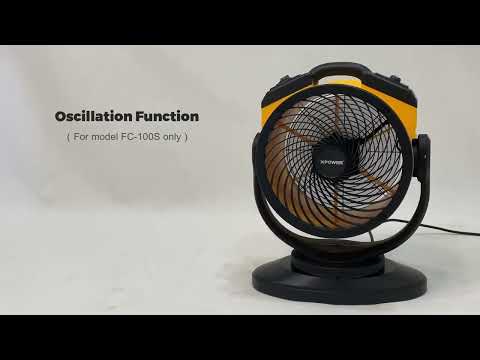 XPOWER FC-100 Professional Grade Air Circulator Utility Fan