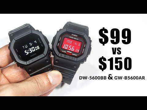$99 VS $150 - CASIO G-SHOCK DW5600BB-1 VS GW-B5600AR-1
