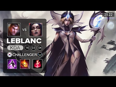 LeBlanc vs Jayce Mid - KR Challenger - Patch 25.22 Season 15