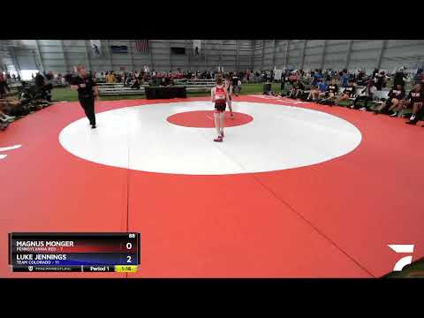 88 Lbs Placement Matches (16 Team) - Magnus Monger, Pennsylvania Red Vs Luke Jennings, Team Colora