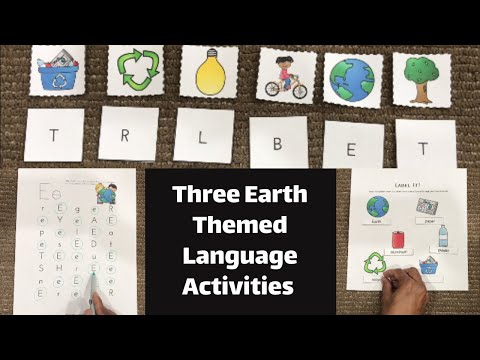 Three Earth Themed Language Activities