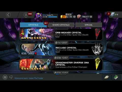 Orb Weaver crystal opening MCOC Marvel Contest of Champions