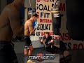 RYAN GARCIA PRACTICING SHOT TO KNOCKOUT GERVONTA DAVIS!