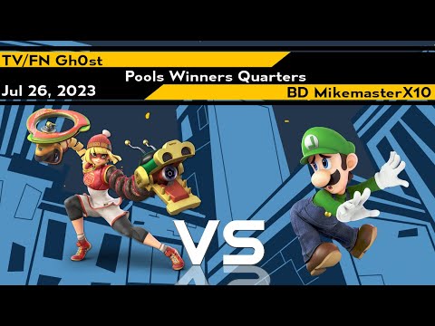 Xeno303 Pools Winners Quarters - Gh0st (Min Min) vs MikemasterX10 (Luigi) - Smash Ultimate