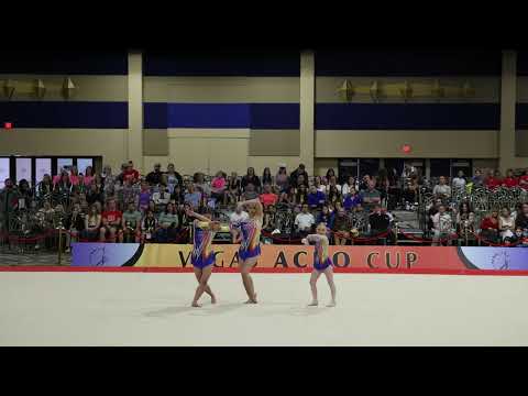 Siella Jane Beaufils Gibson, Kirra Jijon, and Katrin Georgieva's Dynamic Routine Vegas Acro Cup 2025