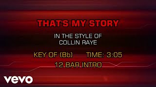 Collin Raye - That&#39;s My Story (Karaoke)