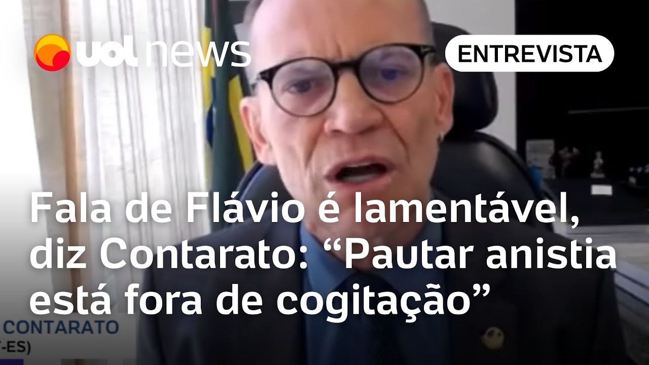 Contarato rebate Flávio Bolsonaro sobre plano de golpe e diz que PL da Anistia não avança no Senado