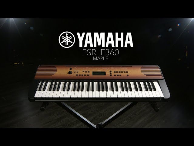 Yamaha PSR-E360 - клён