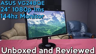 ASUS VG248QE 144hz Gaming Monitor | Unboxed and Reviewed