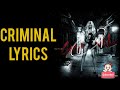 Criminal Lyrics Ringtone
