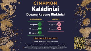 Kalėdiniai CINAMON MEGA kino kuponų rinkiniai!