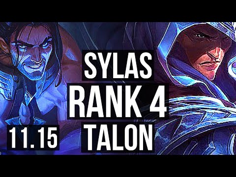 SYLAS vs TALON (MID) | Rank 4, Rank 3 Sylas, 67% winrate, 11/2/5, Legendary | KR Challenger | v11.15