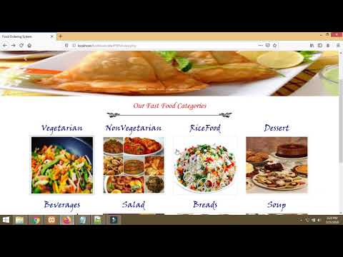 Fast Food Ordering System | PHP MYSQLI | Project