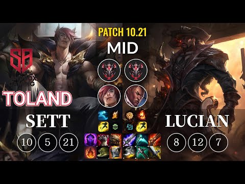 SB TolanD Sett vs Lucian Mid - KR Patch 10.21