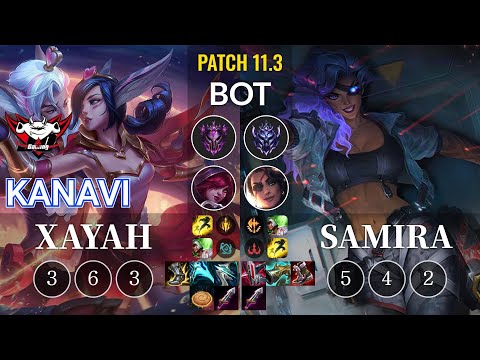 JDG Kanavi Xayah vs Samira Bot - KR Patch 11.3