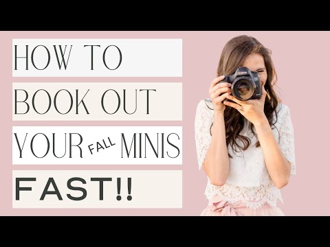 How to Book Out Your Fall Minis FAST