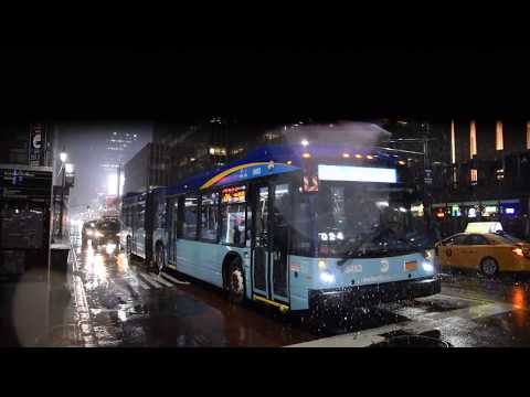 Ônibus LFSA (5453) M34A +SBS com destino ao terminal de ônibus Port Authority na 34th Street/8th Avenue