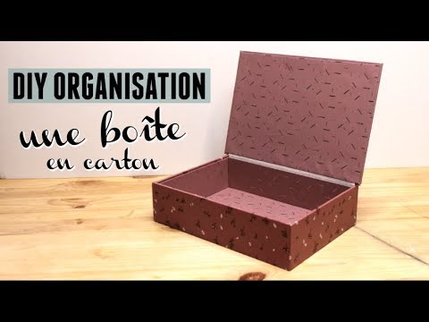 DIY a pretty cardboard box with a lid