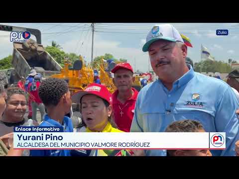 Gobernador Caldera encabeza jornada de asfaltado, servicios públicos y salud en Valmore Rodríguez