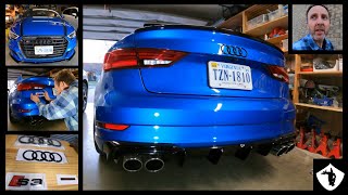 2018 Audi S3: Episode 220: Adding Black Gloss Emblems To Trunk Lid