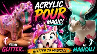 This Glow-in-the-dark Unicorn Paint Pour is Mesmerizing