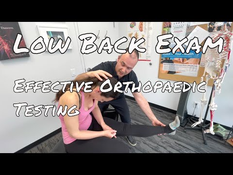 Low Back Examination -  Effective Orthopaedic Testing