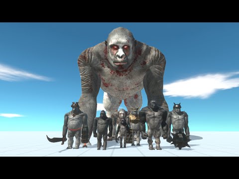 ALL PRIMATES vs UNITS - Animal Revolt Battle Simulator