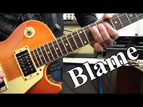 Calvin Harris - Blame ft. John Newman | electric guitar cover (instrumental & backing track)