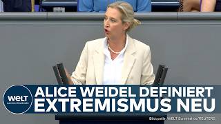 ALICE WEIDEL: "Ein Extremist ist ...!" AfD Chefin kreiert Neuinterpretation von Extremismus