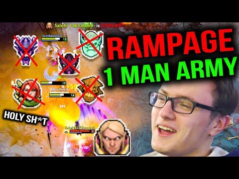 MIRACLE INVOKER RAMPAGE PERFECT COMBO 7.07b Dota 2