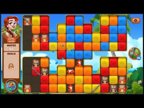 Lost Island Blast Adventure Level 1422 - NO BOOSTERS 🏝️ | SKILLGAMING ✔️