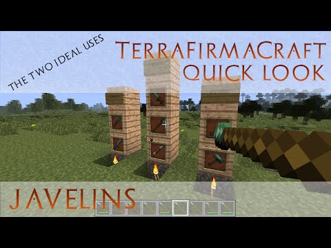 TerraFirmaCraft Quick Look - Javelins - 2 Ideal Uses