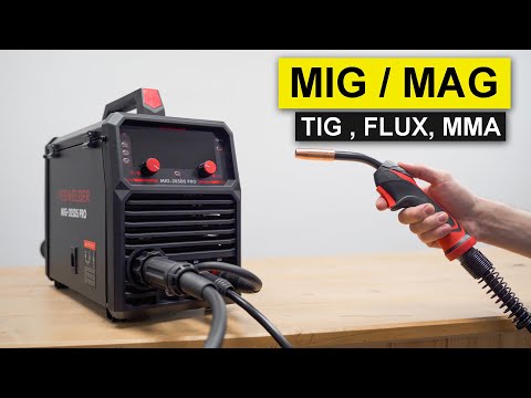 5 in1 MIG Welding Machine (MIG, Fluxcore, TIG, MMA) - YESWELDER MIG-205DS PRO