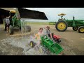 Using tractors to play with water | Tractors for kids