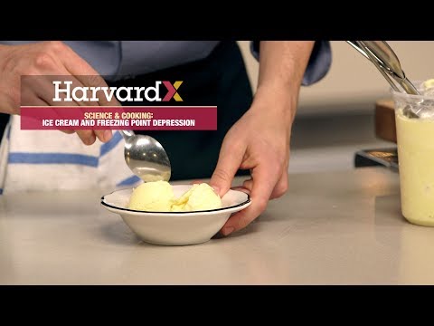 Ice cream and freezing point depression