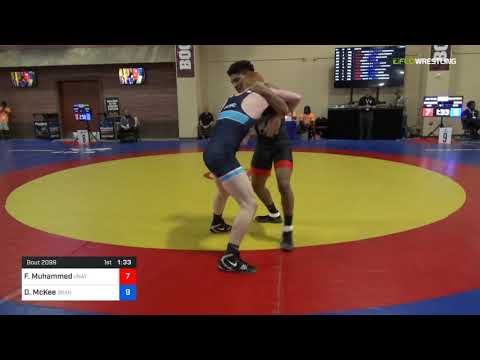 2018 Marine Corps US Open/UWW Junior Greco Roman 72 Quarters - Farouq Muhammed (Unat) Vs. Dracius