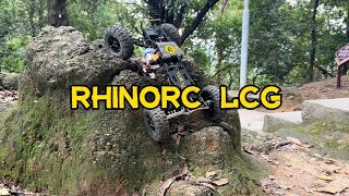 Running after rain! RhinoRC LCG with Trachyte 5.25 Rock Tires