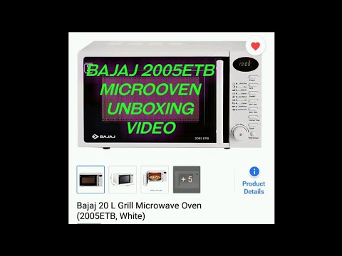 Bajaj Micro Oven 200 ETB Unboxing