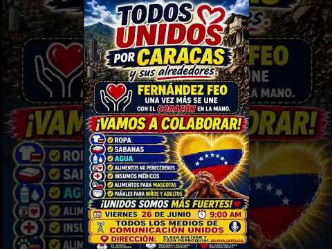 Terremoto de Caracas, Fernández feo unidos por Caracas